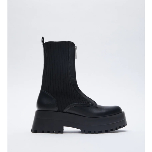 Zara Platform Boots - Picture 1 of 5